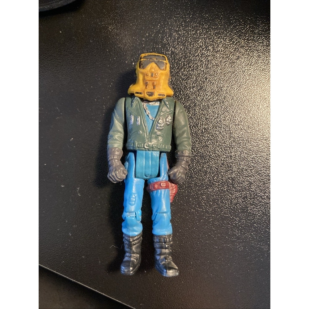 vintage Sly Rax figure with Yellow mask 1985‎ Kenner Piranha M.A.S.K.